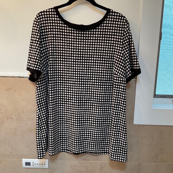 Anne Kline plus size button -back Blouse - Picture 1 of 4